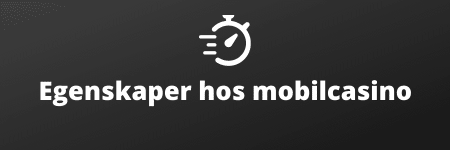 Egenskaper hos svenska mobil casino 